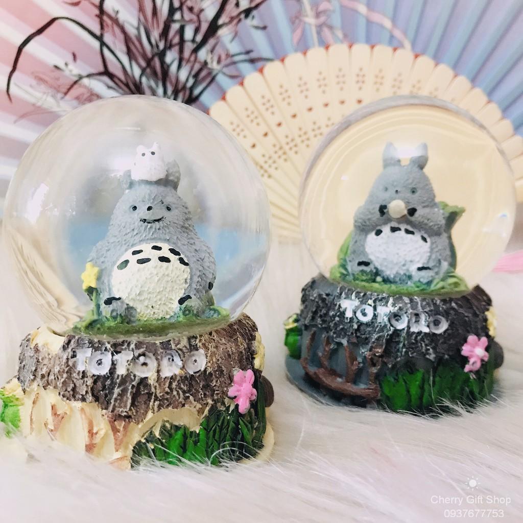 Quả Cầu Tuyết 7cm Dễ Thương Có Đèn - Quà Tặng Dễ Thương - Totoro