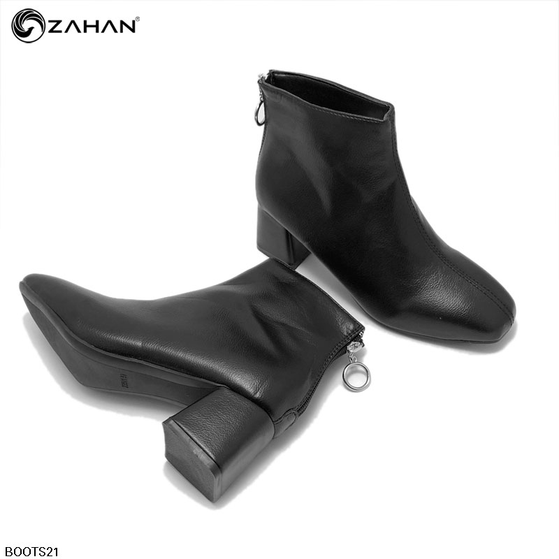 Boots nữ, 5cm, mũi vuông, trơn BOOTS21