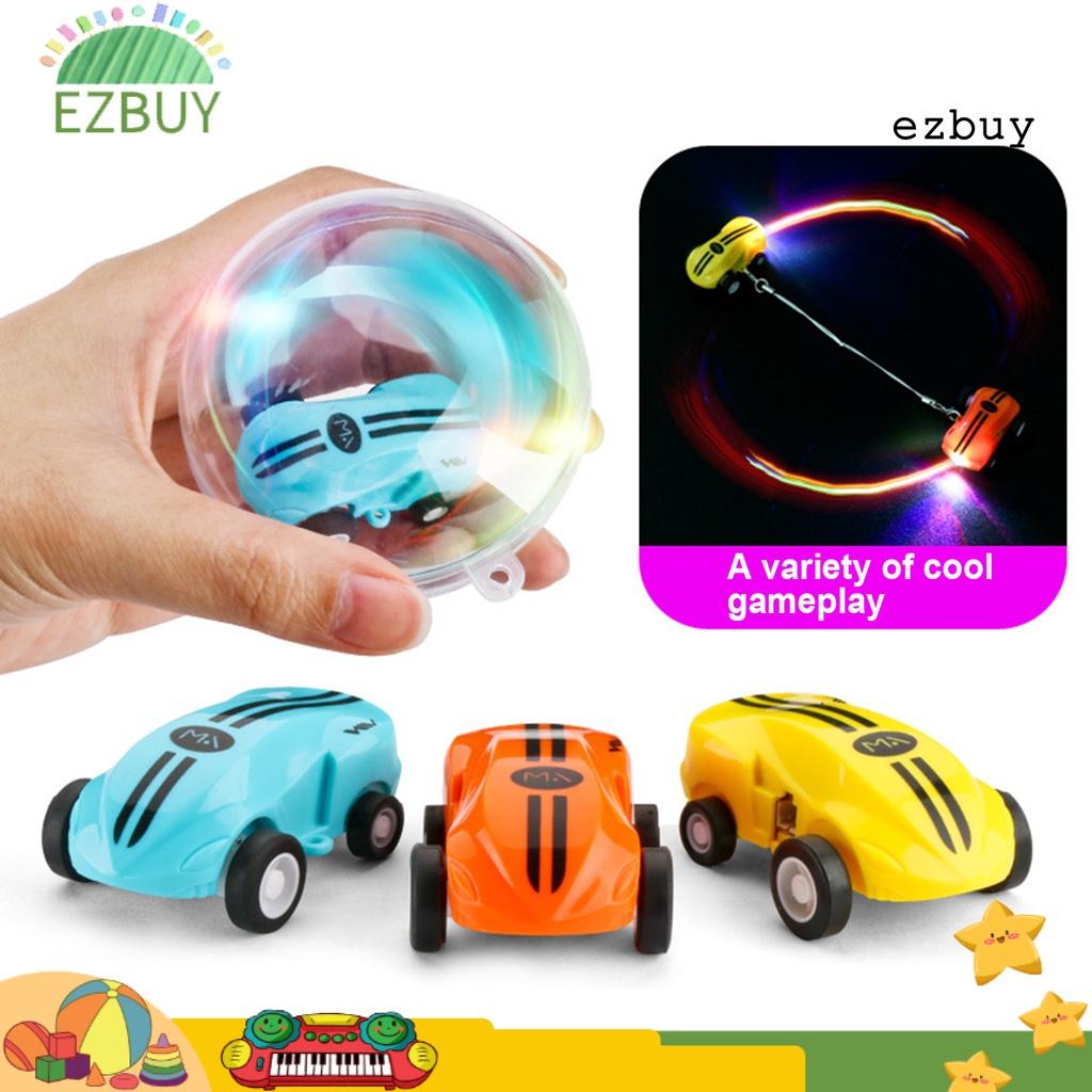 EY-Mini Rechargeable Stunt Car 360 Degree Rotating Pocket Racer with LED Light Toy