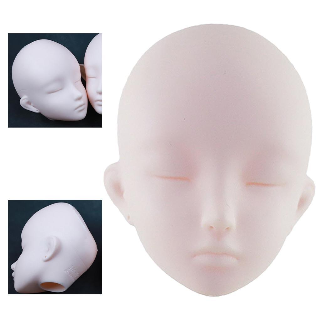 Vinyl Unpainted 1/3 Body Dolls Head Parts DIY for 60cm Doll Body