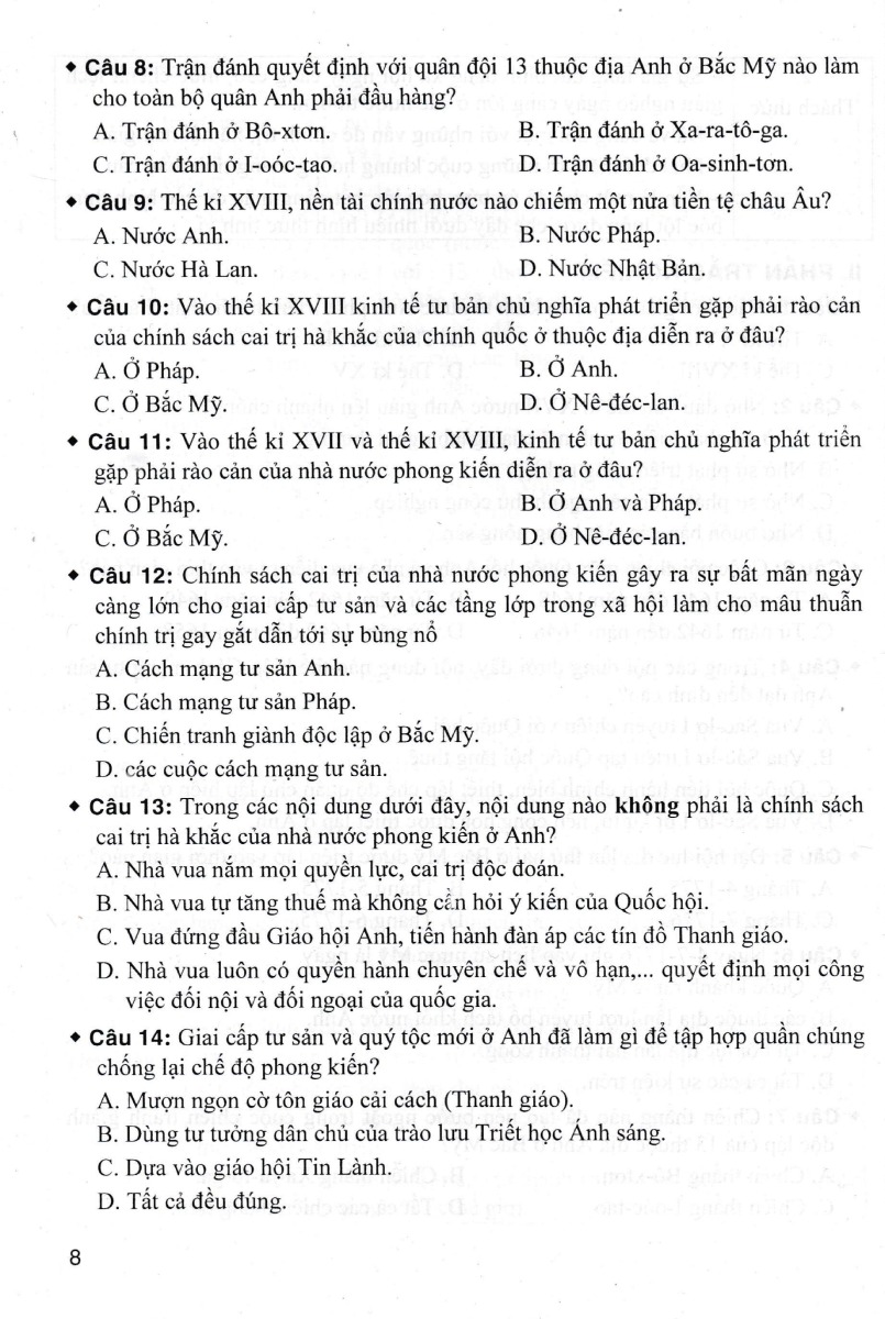 Bộ Đề Kiểm Tra Trắc Nghiệm Và Tự Luận Lịch Sử 11 (Dùng Chung Cho Các Bộ SGK Hiện Hành) _HA