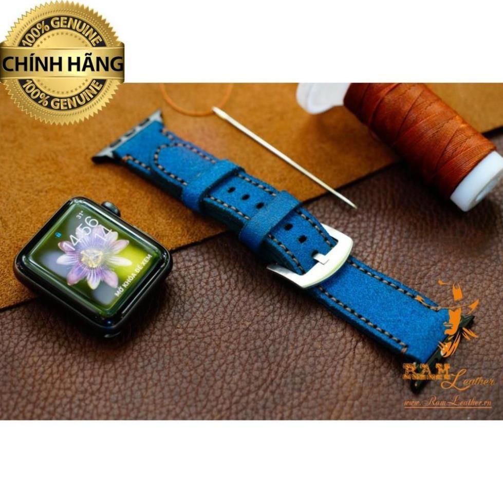 DÂY ĐỒNG HỒ DÀNH CHO APPLE WATCH DA LỘN XANH COBAN - RAM CLASSIC 1963 - HÀNG CHÍNH HÃNG