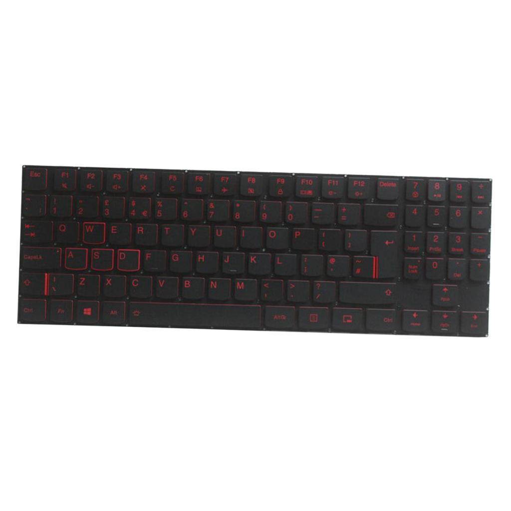 Laptop UK Layout Keyboard Red Backlit Fits For Y520