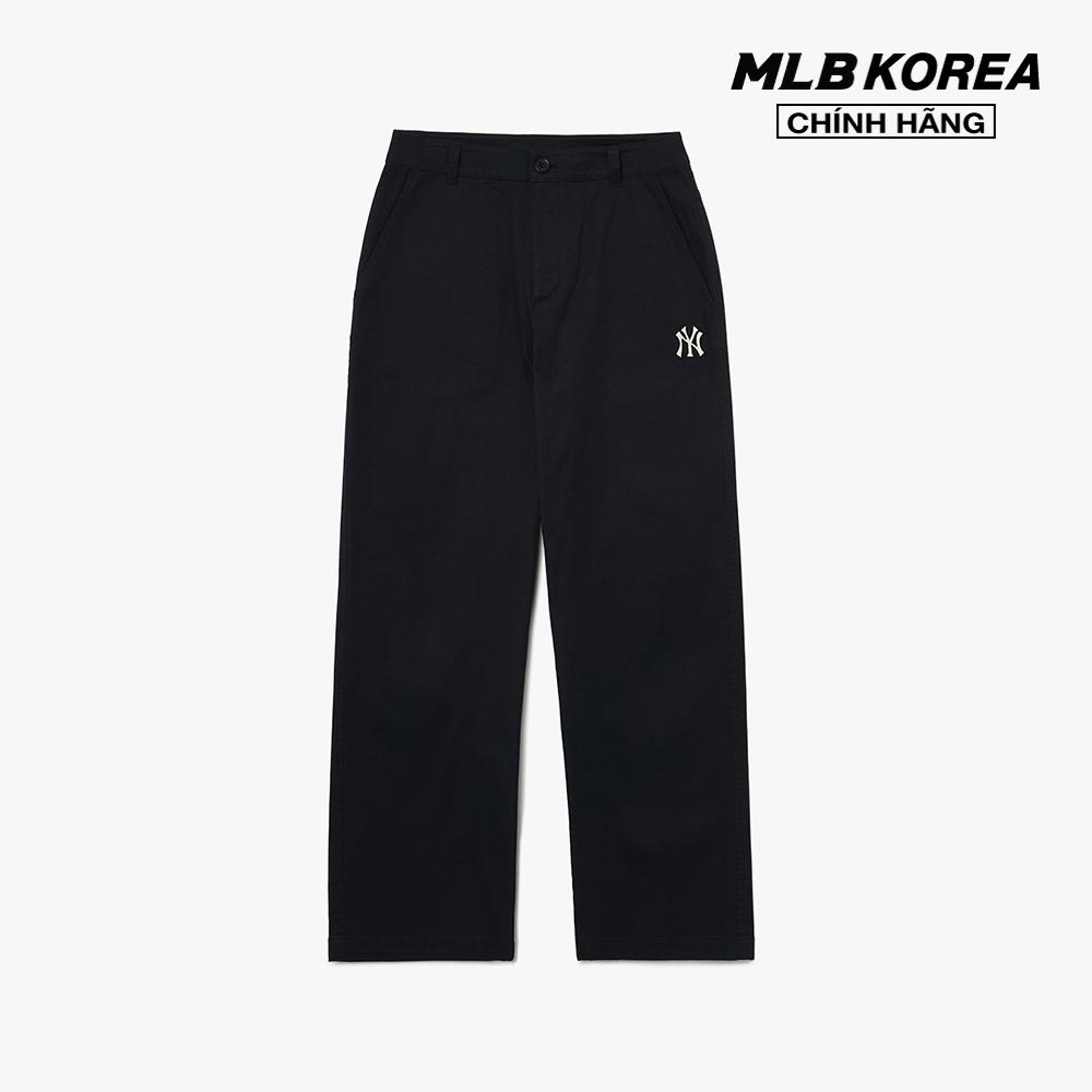 MLB - Quần cotton nữ phom suông Basic Medium Logo 3FWPB0131-50BKS