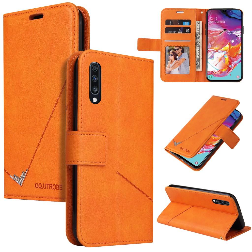 Ốp điện thoại da PC PU cứng dạng ví nắp lật cho Samsung Galaxy A70S A50S A30S A20S A10S A70 A50 A40 A30 A20 A10