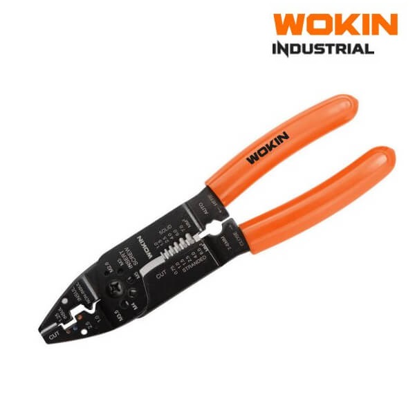 Kìm bấm và tuốt dây 8.5"/215mm WOKIN 552808