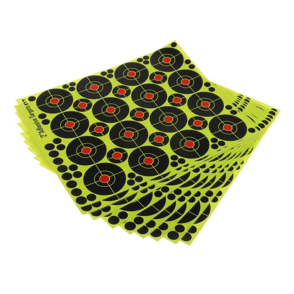 5x 160pcs Targets Reactive Splatter Dia. 5cm Adhesive Paper Target