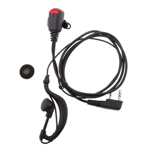 2xLED Ear-Hook Earpiece Earphone Microphone for   Two