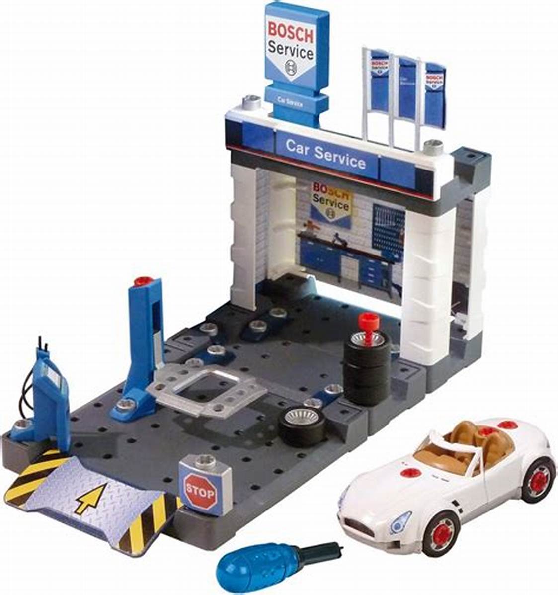 Bộ Đồ Chơi Mô Hình Trạm Cảnh Sát MAJORETTE Creatix Police Station + 1 Car