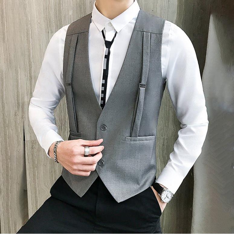 Áo Gile nam, Áo gile T&T tạo đai cách điệu, lịch lãm, trẻ trung,hiện đại, tạo điểm nhấn cho các tổng tài mã N41