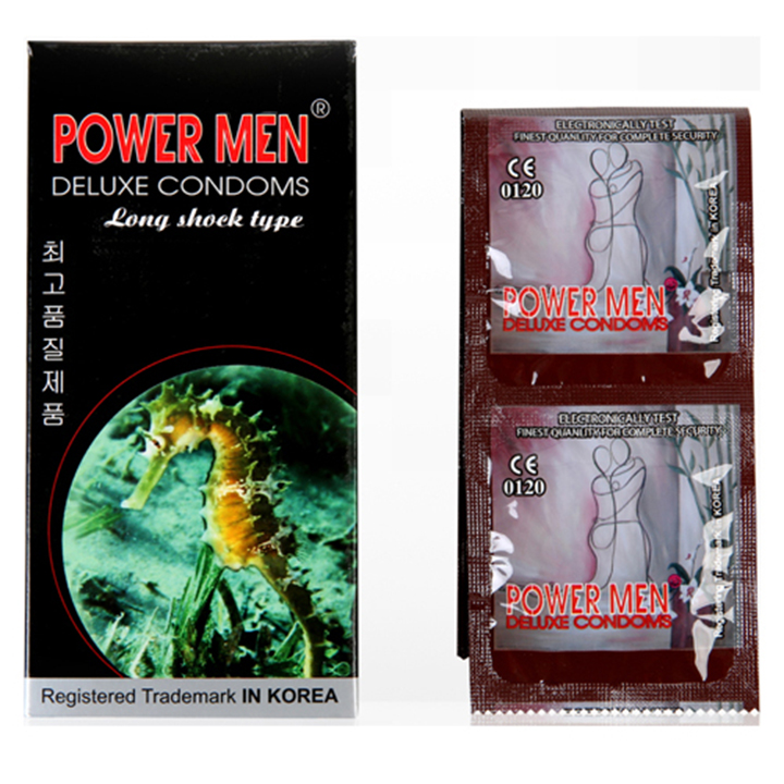 Bao Cao Su Powermen Cá Ngựa (Hộp 12 Cái)