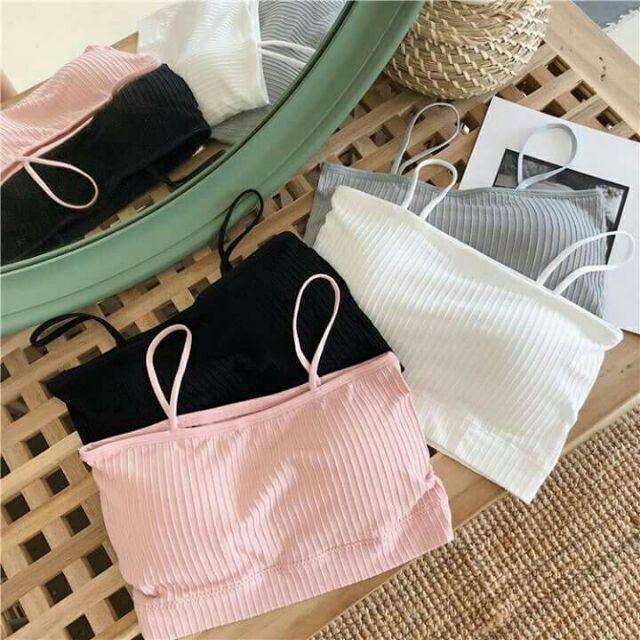 Áo bra cotton tăm đệm mỏng