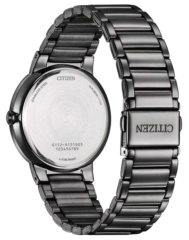 Đồng Hồ Nam Citizen Dây Thép Không Gỉ BI5127-51H - Mặt Đen