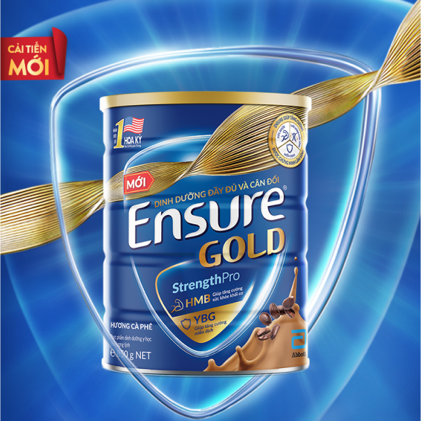 Thực phẩm dinh dưỡng y học: Ensure Gold hương cà phê 850g