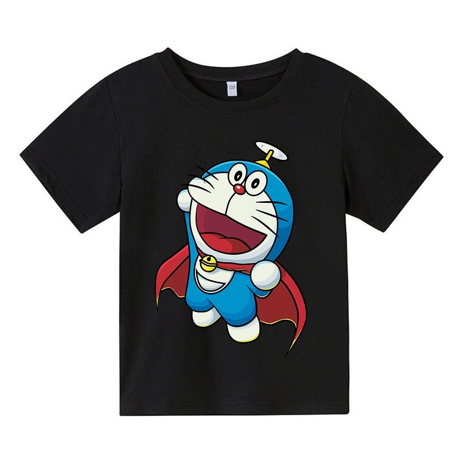 Áo thun cho bé doraemon superman , 4 màu, có size người lớn, Anam Store