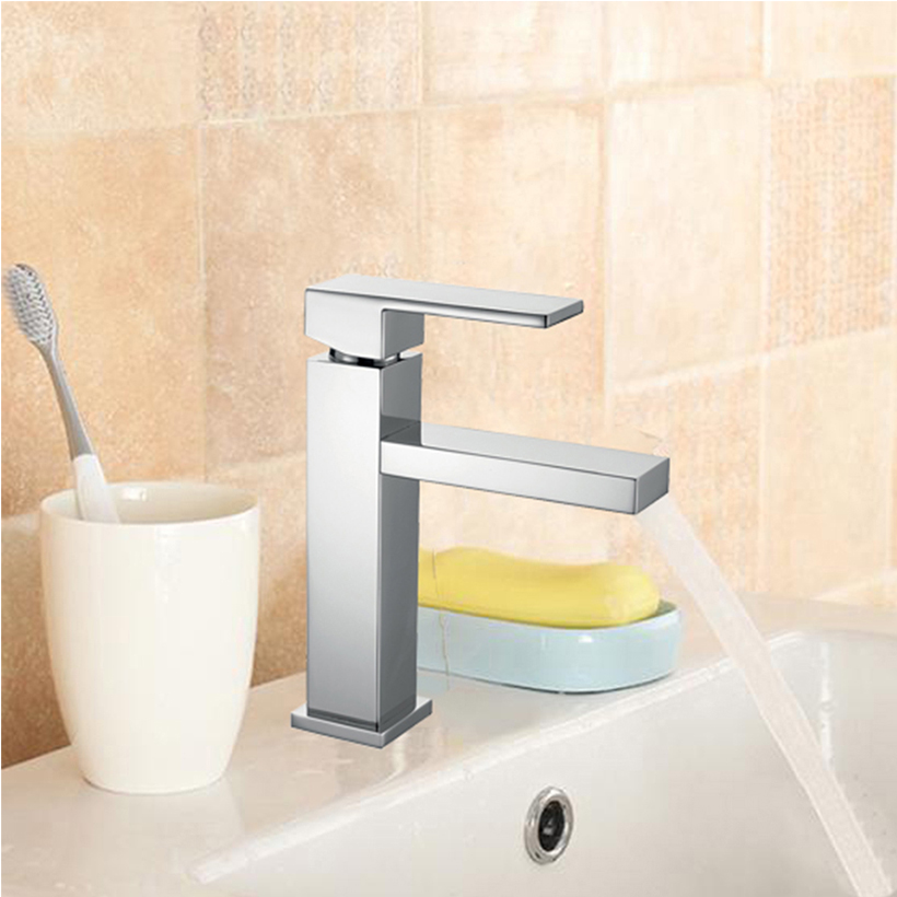 Vòi chậu lavabo SLIM 49028CR iCrolla - Hàng Chính Hãng