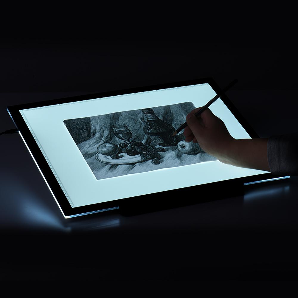 Bảng Stencil Hình xăm  hiển thị Hộp đèn Bảng LED Sao chép Bảng A3 47 * 37cm 21,4 inch LED