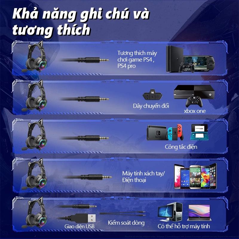 ONIKUMA K9 Tai nghe game màu đen micro kèm giảm tiếng ồn thích hợp cho máy tính xách tay chơi game nặng âm trầm
