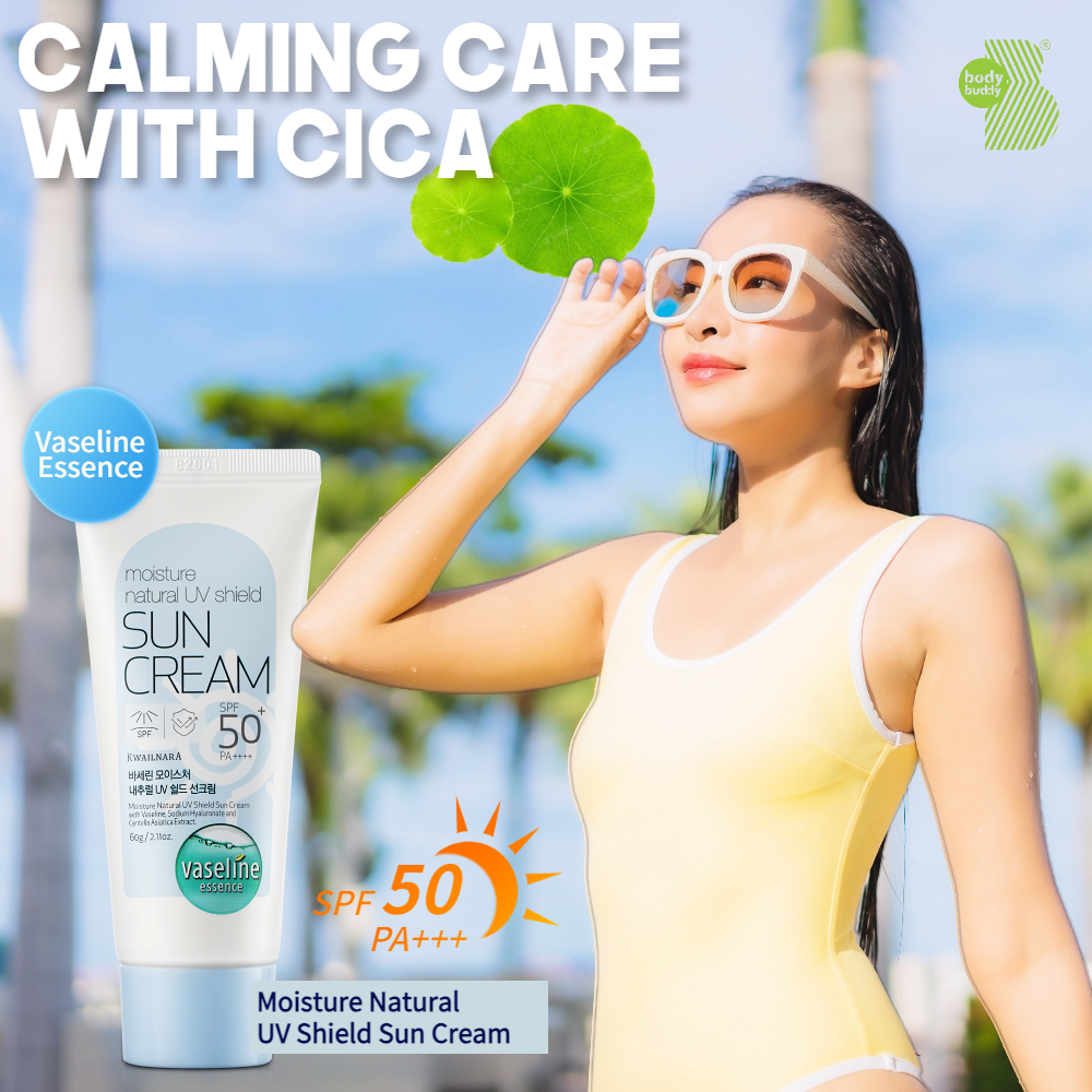 Kem chống nắng ra má kiềm dầu nâng tông nhẹ Kwailnara Moisture Natuaral UV Shield Sun Cream Hàn Quốc 60gr