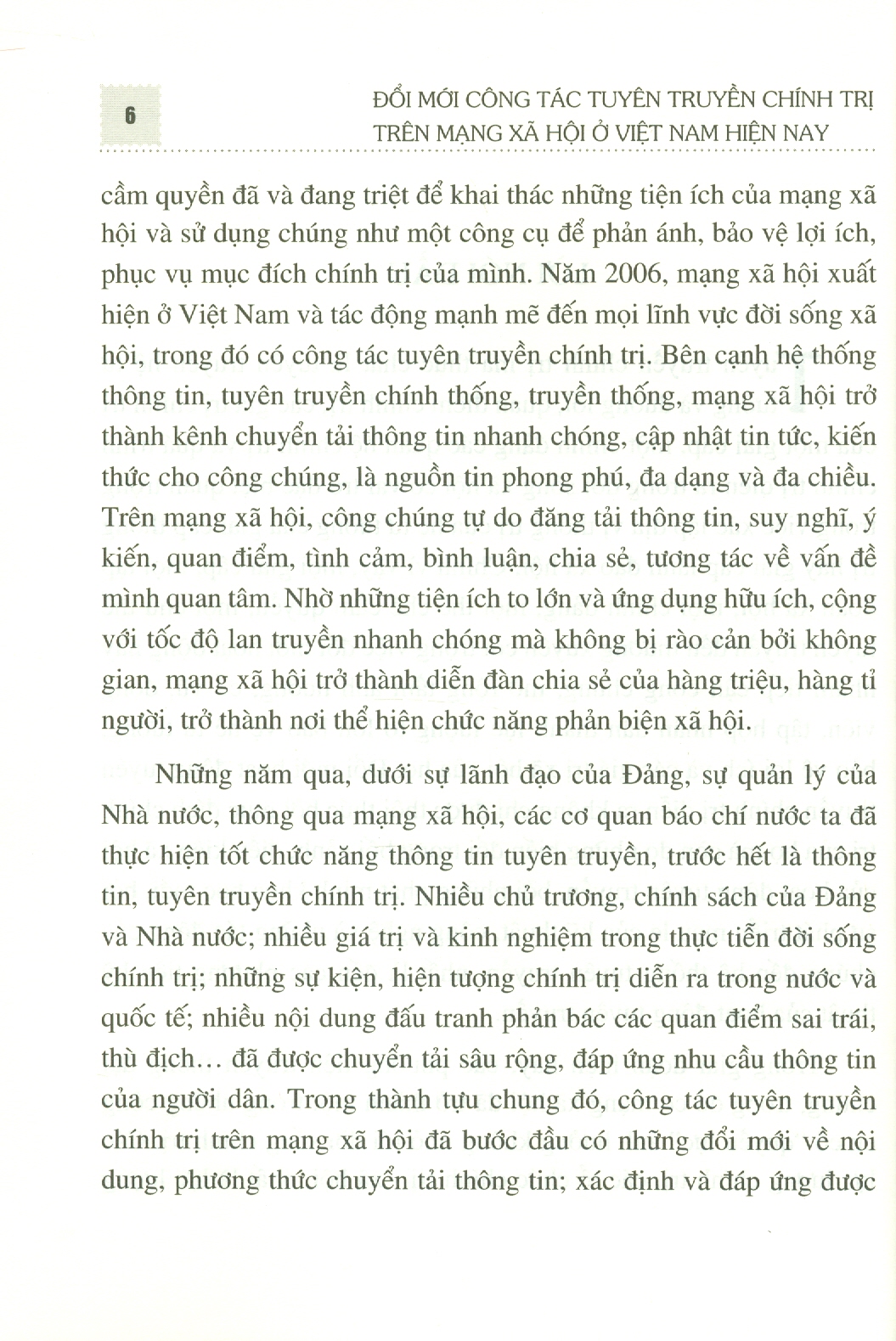Đổi Mới Công Tác Tuyên Truyền Chính Trị Trên Mạng Xã Hội Ở Việt Nam Hiện Nay - PGS.TS. Nguyễn Thị Trường Giang (Chủ biên)