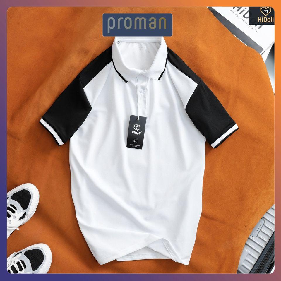 Áo Polo Nam cổ dệt phối tay, Áo thun nam có cổ chất liệu cotton cực đẹp AT09 - PROMAN