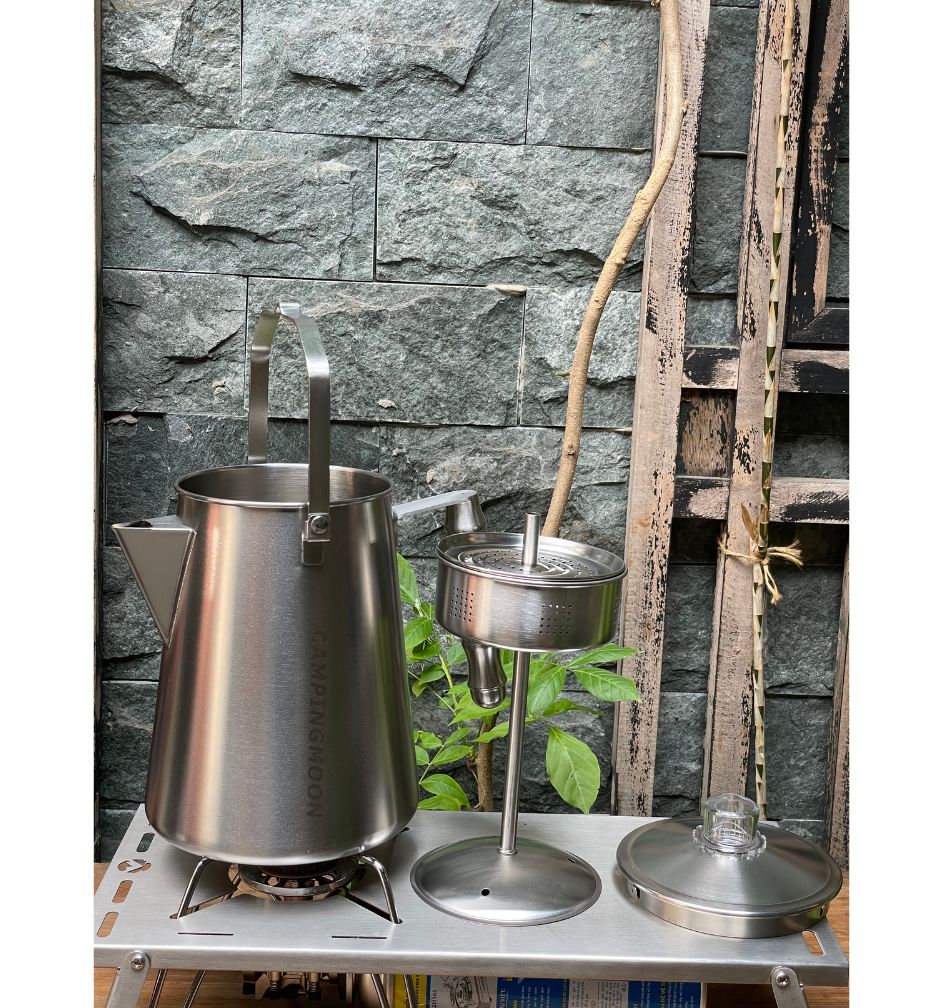 Ấm đun cà phê bằng thép không gỉ Percolator Coffee Pot Campingmoon SW-7