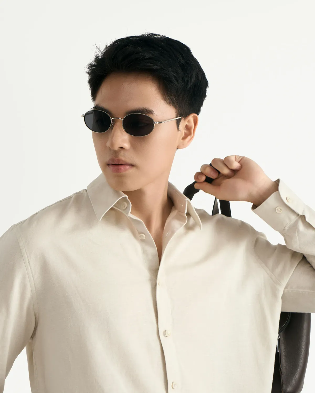 Áo sơ mi tay dài nam linen cotton Form Regular - RT 10S25SHL032 | ROUTINE CÀ MAU