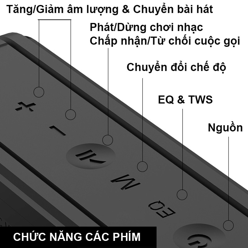 Loa Bluetooth 5.0, Không Dây, PKCB X6-Pro, Loa Siêu Trầm HiFi Chống Nước 40W, MH152 - Hàng Chính Hãng