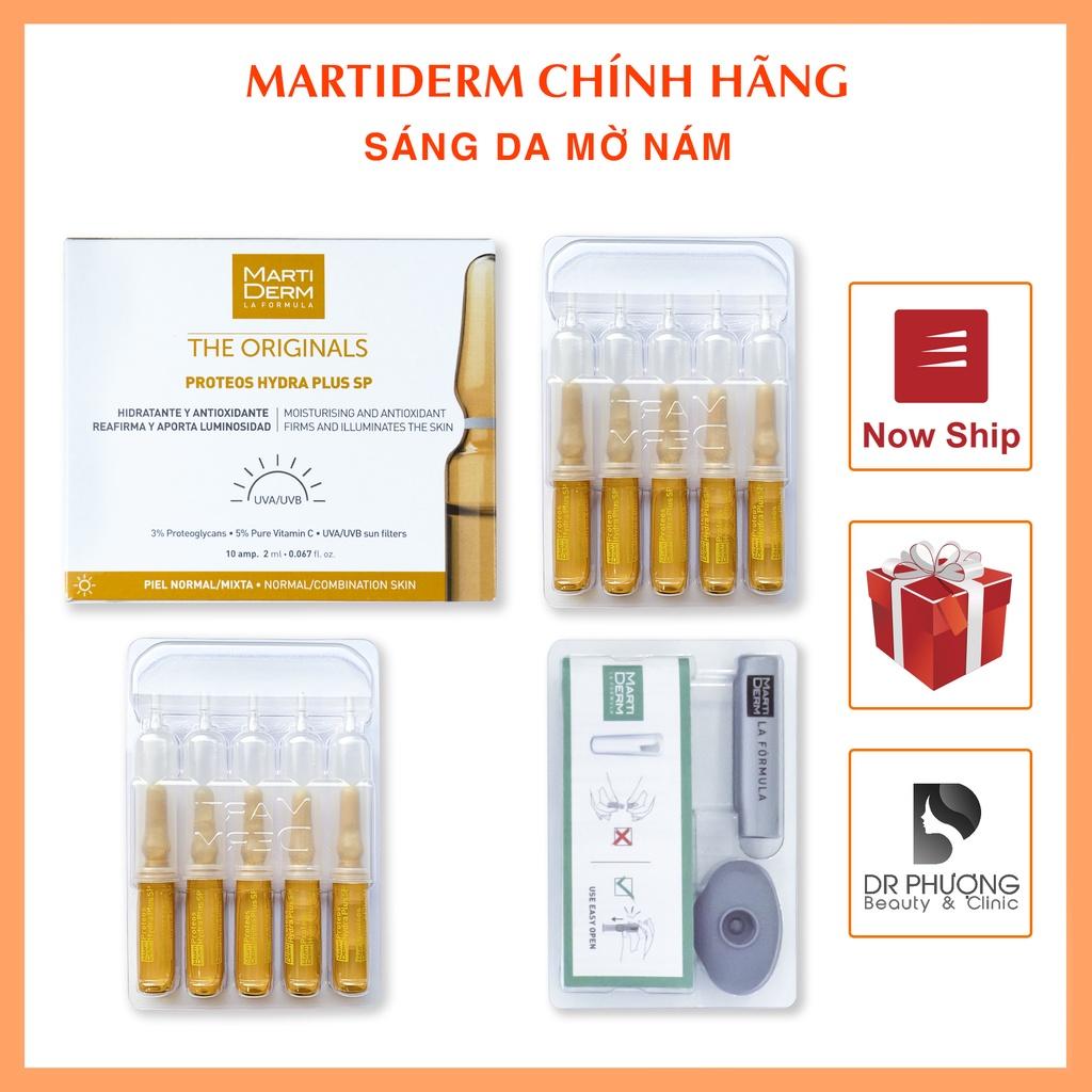 Tinh chất Ampoule dưỡng ẩm và ngừa lão hóa da Martiderm The Original Proteos Hydra Plus Sp Vàng