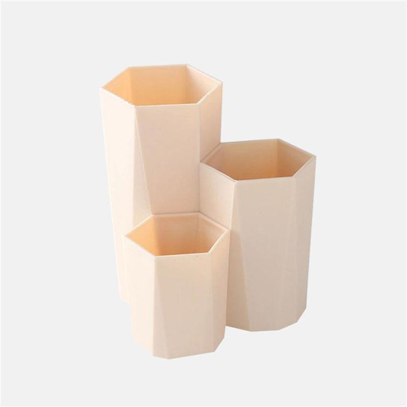 Cốc đựng cọ trang điểm 3 ngăn tiện lợi