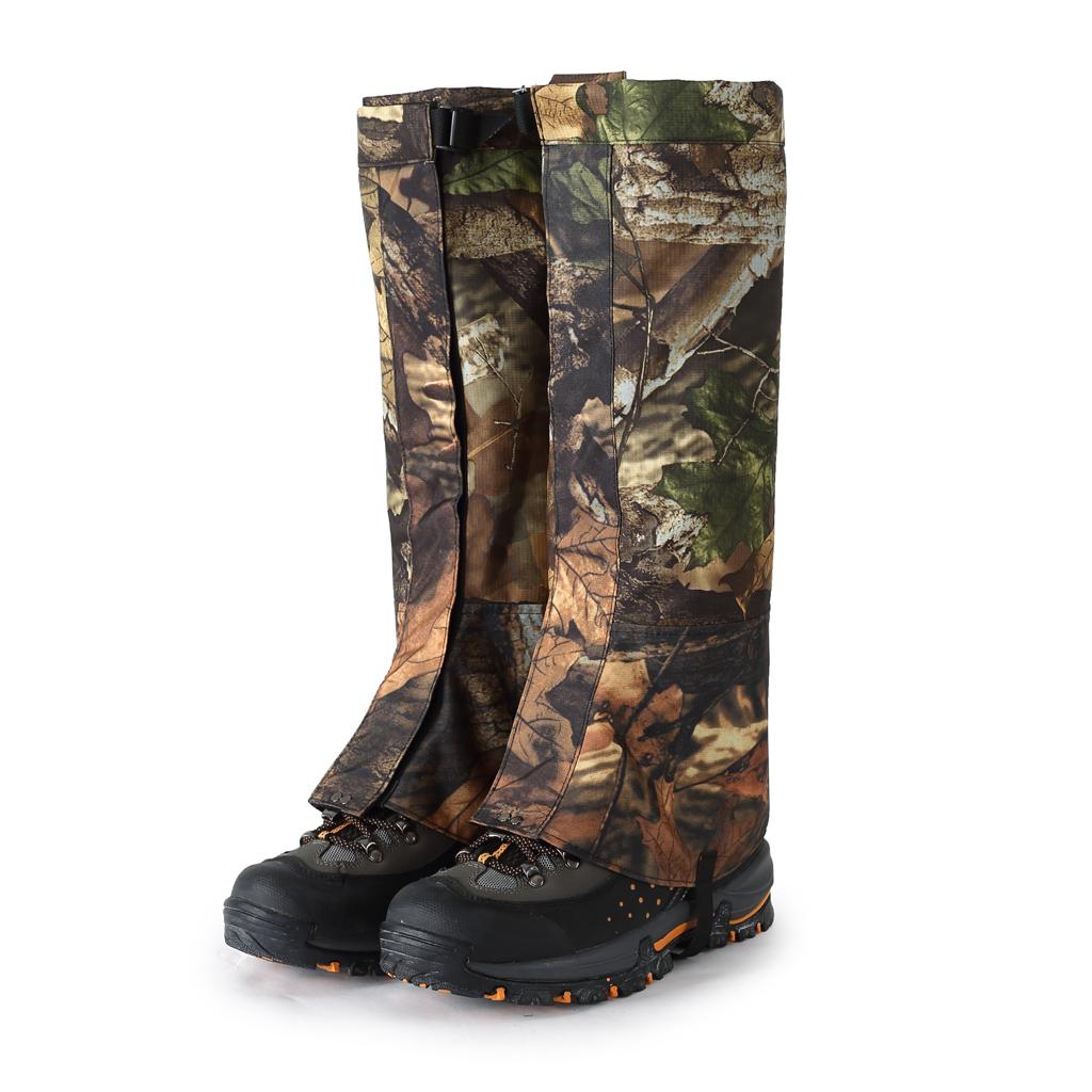 2pcs L Camo Outdoor Waterproof Snow Legging Gaiters Shoe Gaiters Boot Cover