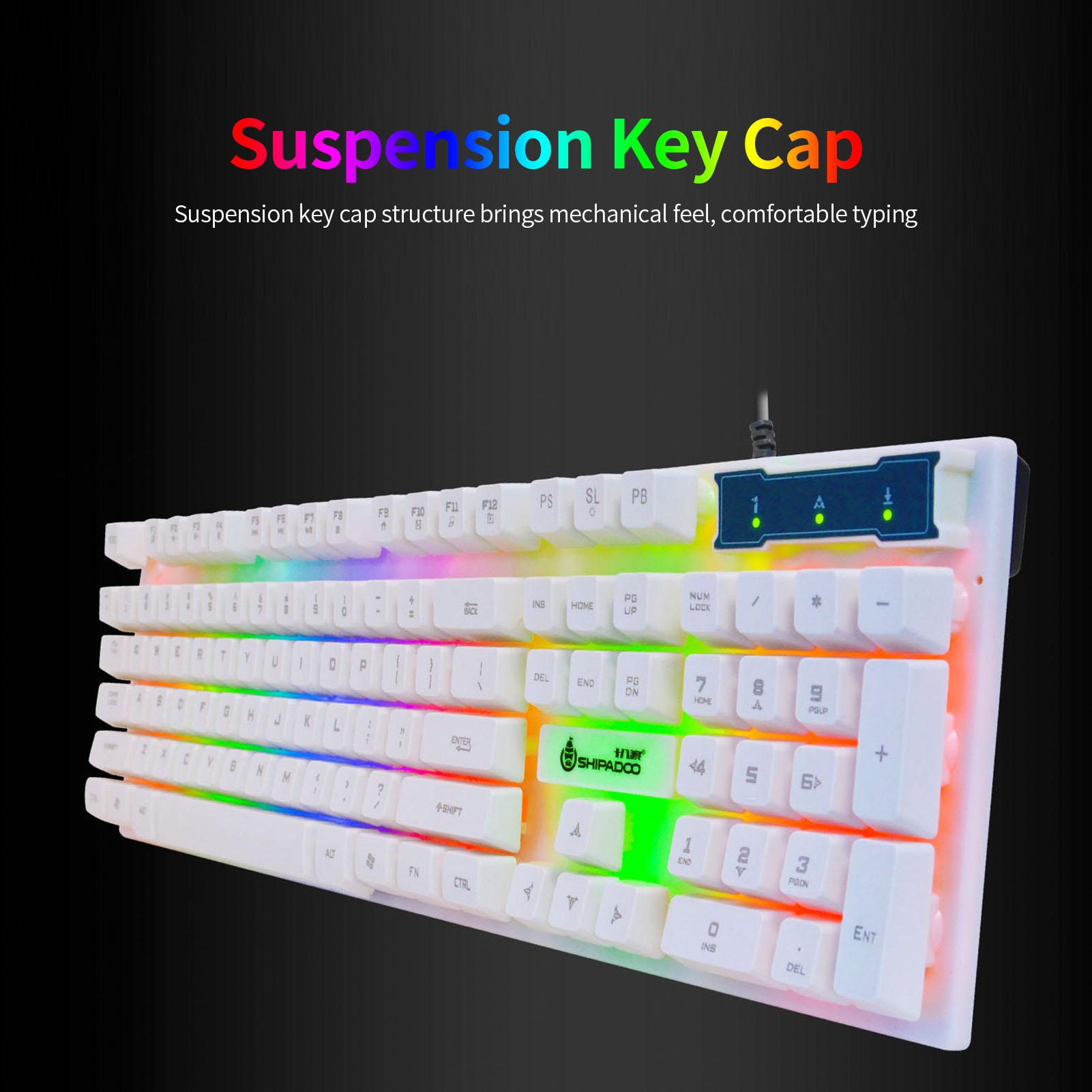 Bộ bàn phím có dây và chuột cảm ứng, Đèn nền RGB