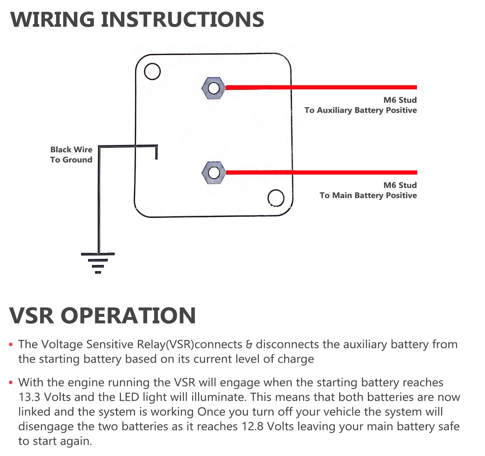 12 V 140A Voltage Sensitive Relay Intelligent Battery Isolator Recharging 2 Battery for Car SUV Ships