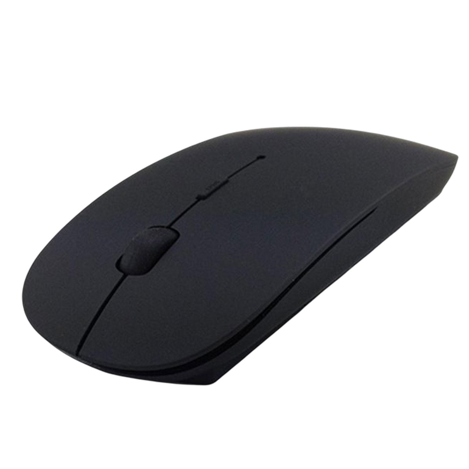 Portable 2.4G Wireless Mouse Mute Click for Computer Desktop Notebook White