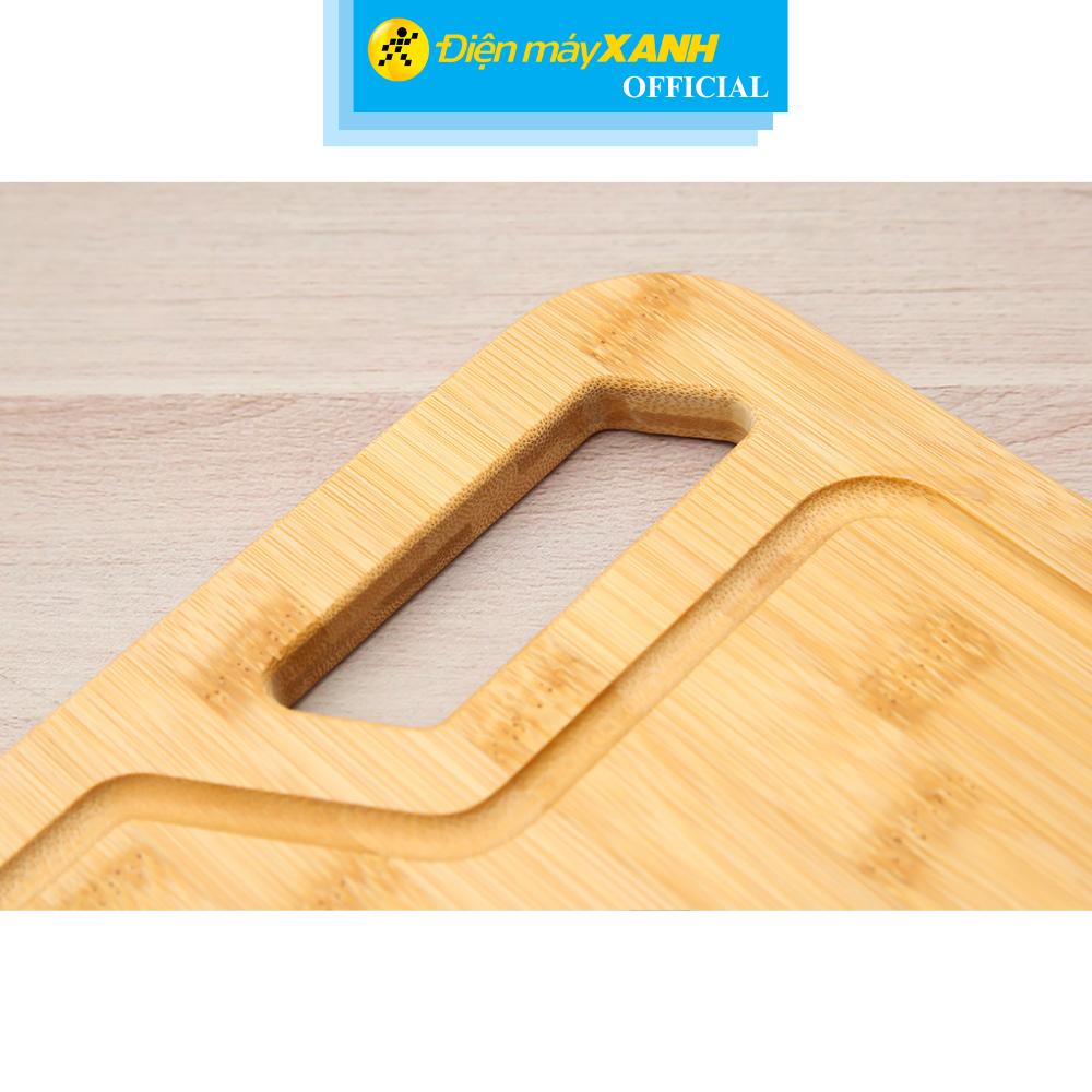 Thớt tre thái chữ nhật 32 x 25 cm Delites 19102501-2 - Hàng Chính Hãng