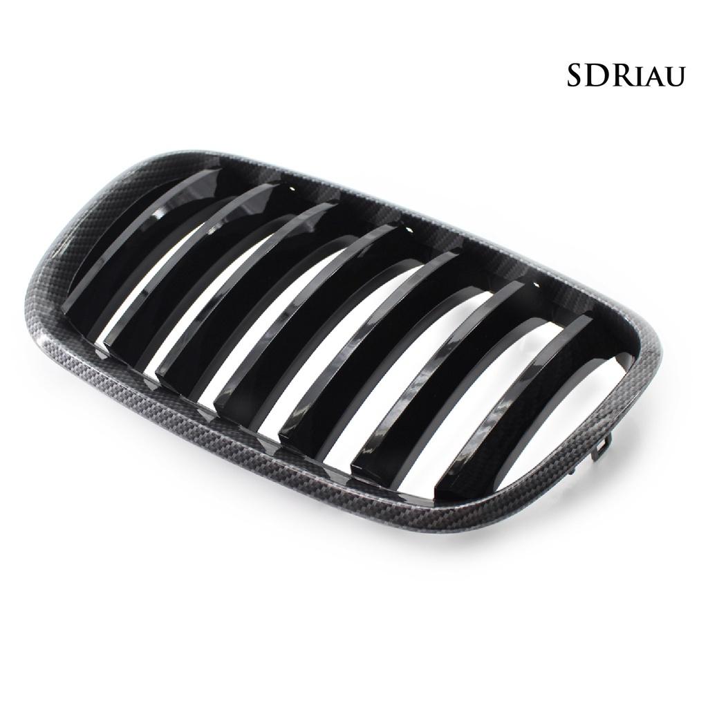 Set 2 Lưới Tản Nhiệt Màu Đen Bóng Gắn Mui Xe 51137157687 51137157688 Cho Bmw E70 X5 08-13