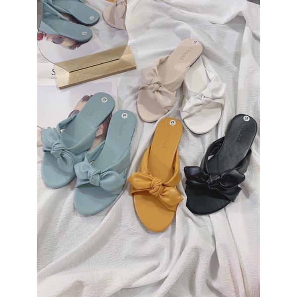 Dép Quai Ngang Nơ Thỏ Xinh Xắn