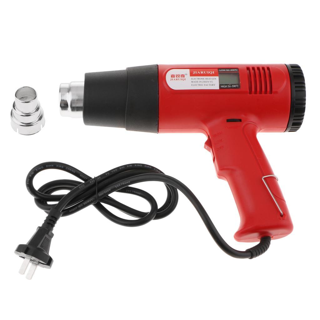 LCD 220V Industrial Handheld Hot Air Gun Heat Shrink Tube For Car Foil