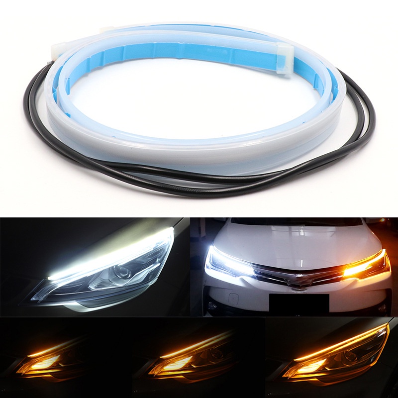 Bộ 2 dây đèn led mí xi nhan xe máy ô tô chạy đuổi kiểu audi nhiều hiệu ứng chống nước độ xe cực chất, phụ kiện đồ chơi xe hơi