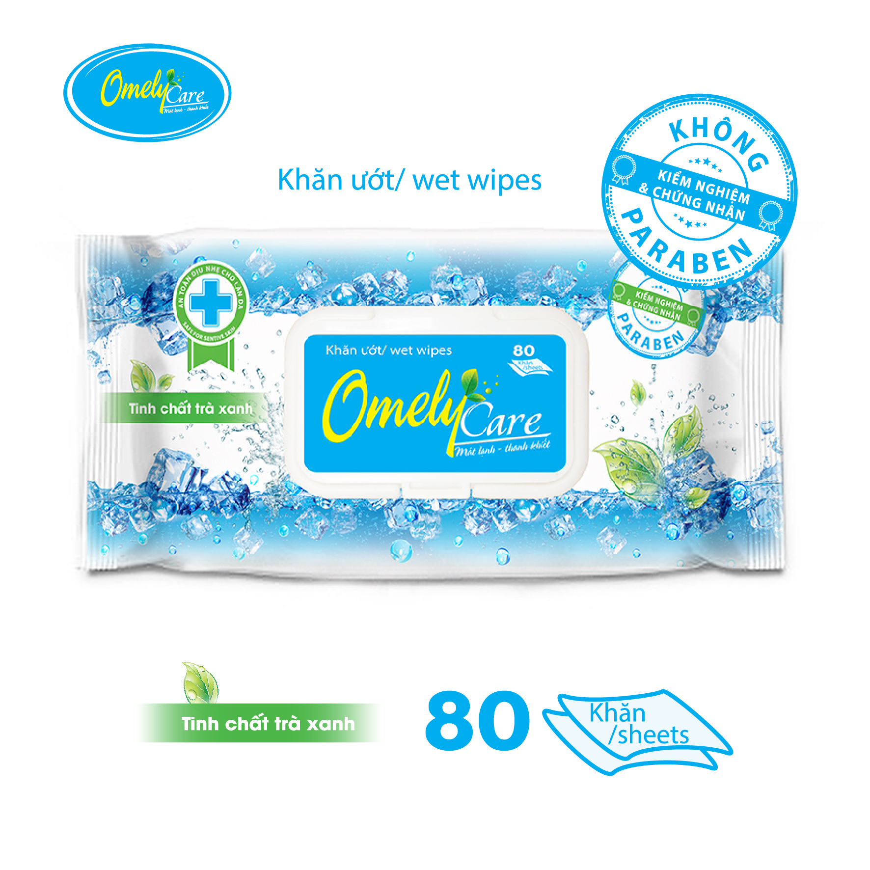 Combo 3 gói &quot;Khăn Ướt Cao Cấp&quot; Omely