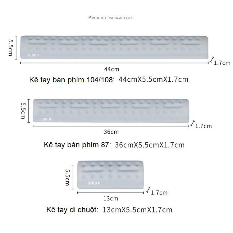 Đệm kê tay bàn phím BUBM và kê tay chuột máy tính chống mỏi cổ tay, mềm mại