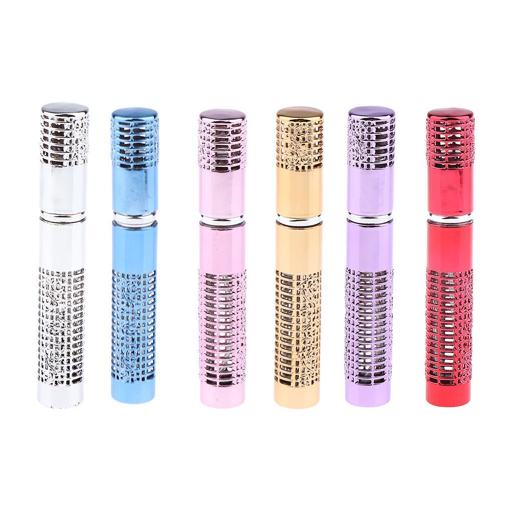 Portable 5ml Empty Refillable Perfume Bottle Pump Spray Bottles Glass Silver