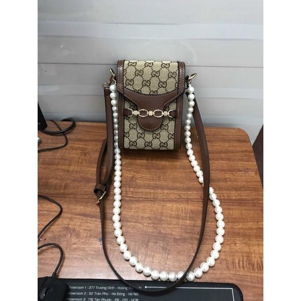Túi điện thoại gc bản 2 dây kèm dây ngọc