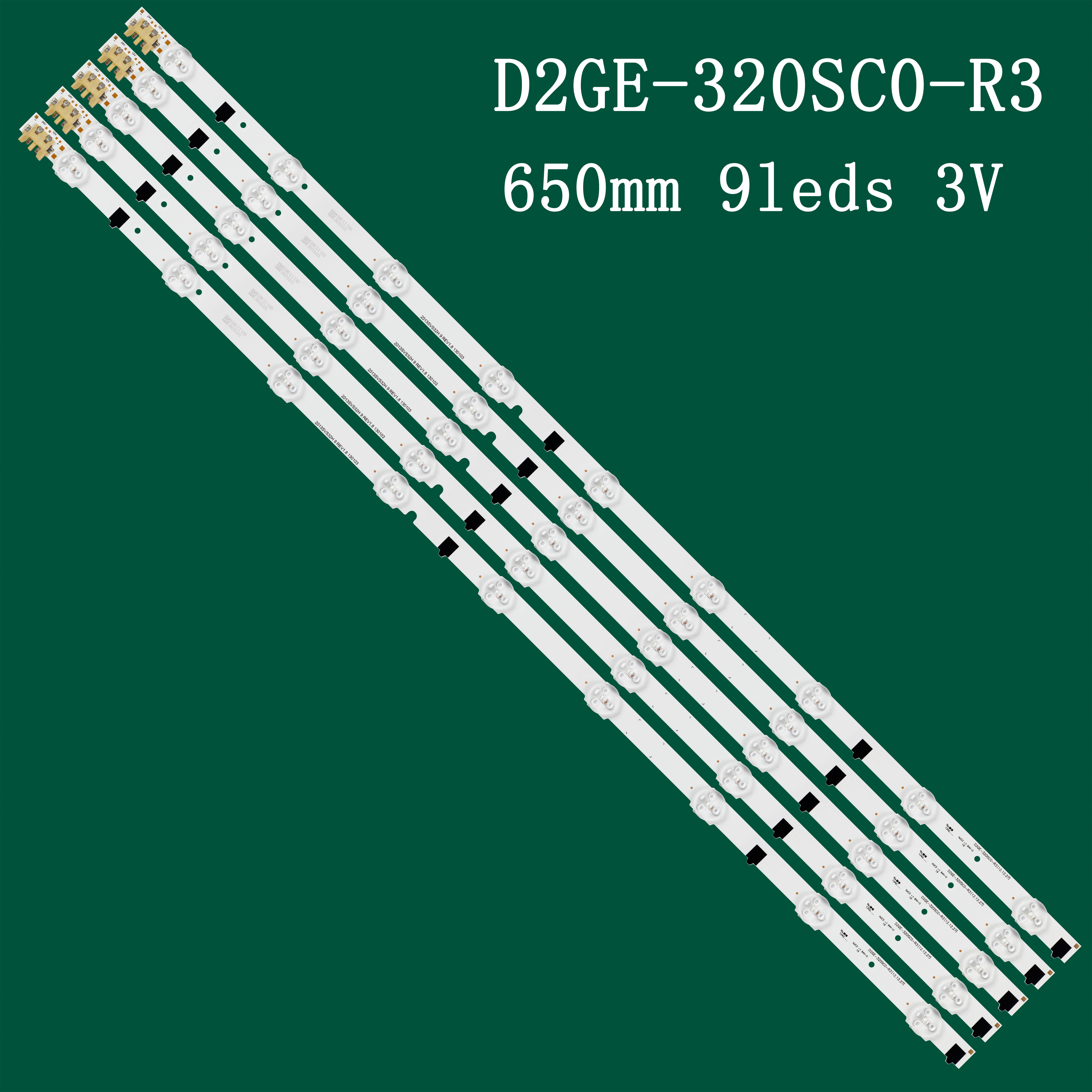 Dải đèn nền LED 650mm 9 Đèn cho Samsung UE32F5000AK UE32F5020AK UE32F5300AW UE32F5500AW UE32F6200AK UE32F6330 UN32F5000