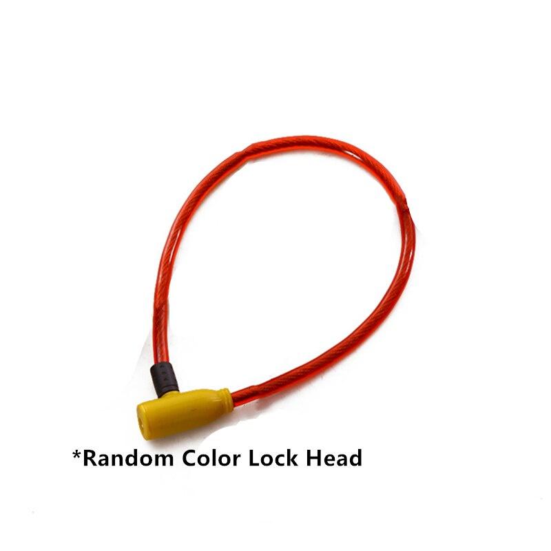 1PCs Cycling Cable Anti-theft Bicycle Cable Lock Bike Bicycle Scooter Safety Lock with 2 Keys Alarm Bike Accessories 7x64cm