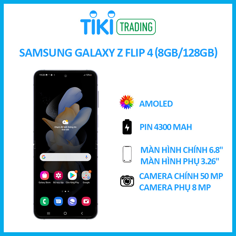 Điện thoại Samsung Galaxy Z Flip 4 (8GB/128GB) - Hàng chính hãng
