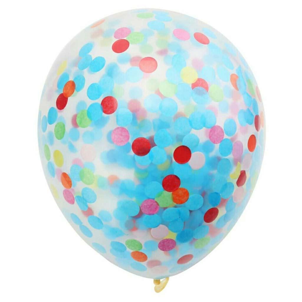 18'' Rainbow 10pcs Confetti Balloons Wedding Birthday Party Decor