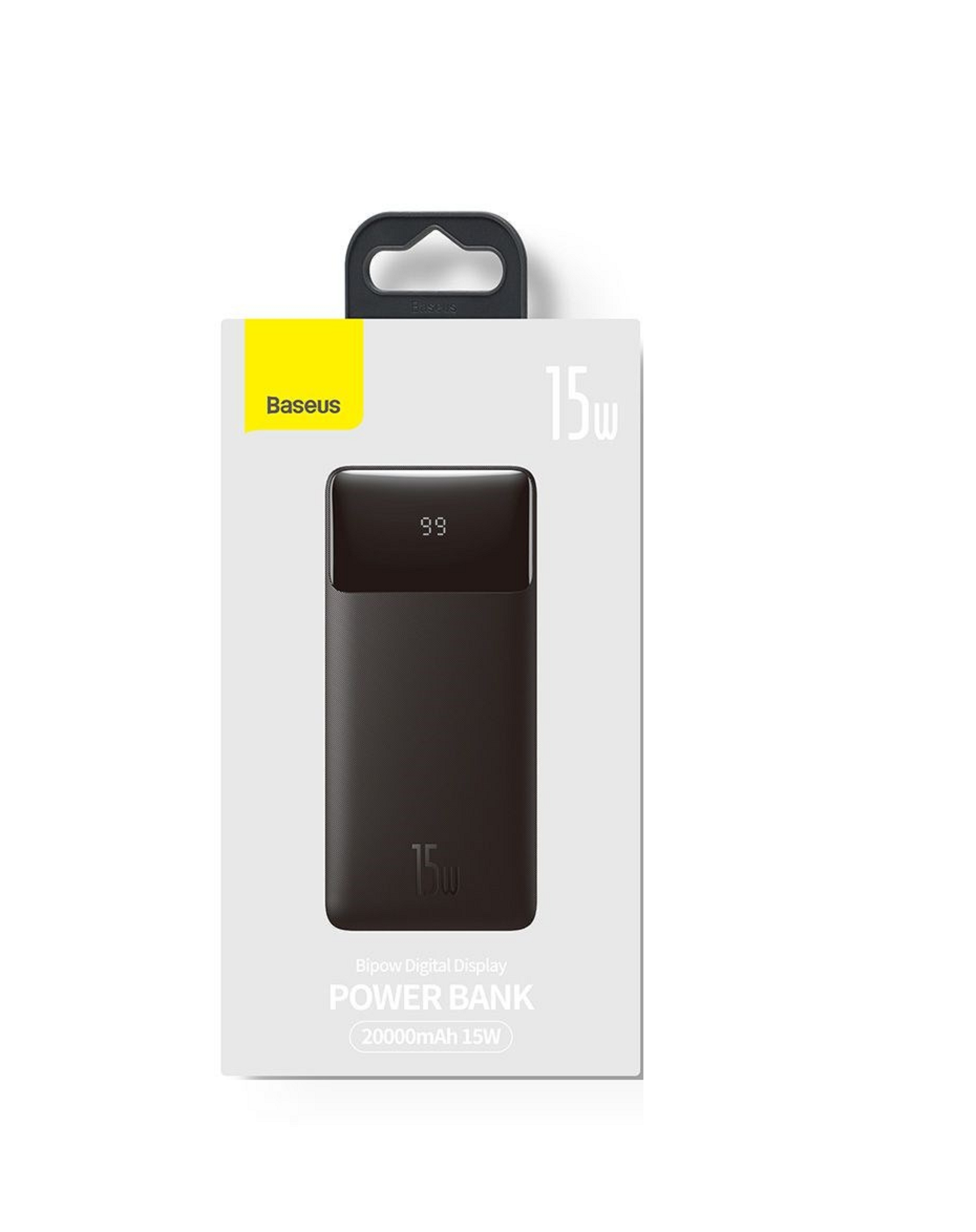 Pin sạc dự phòng 15W Baseus Bipow Digital pin 20000mAh màn hình LCD 3 Output - Hàng chính hãng