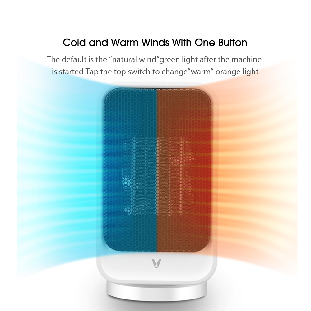 Máy Sưởi Điện Mini Để Bàn Xiaomi Yunmi Viomi Vxnf02 800W Góc Rộng 60°