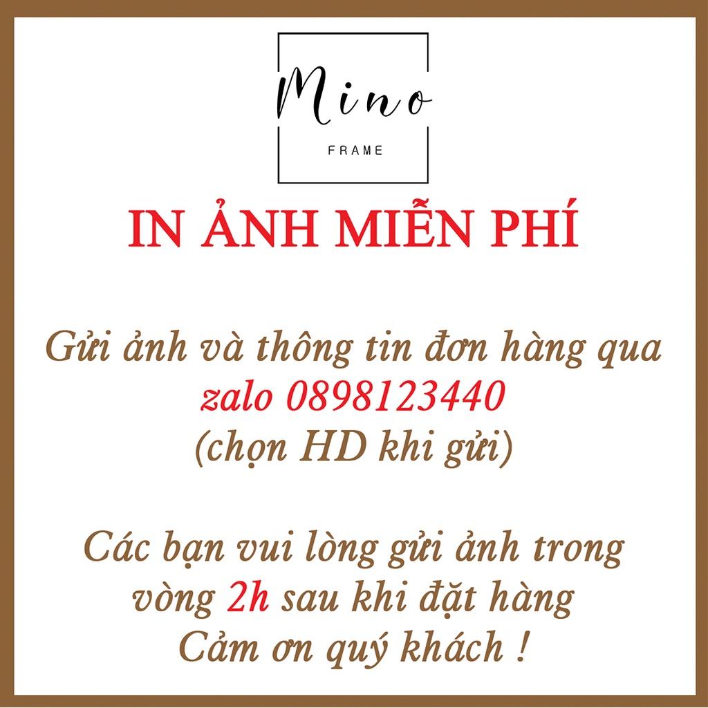 Khung Ảnh Gỗ 5 / 6 / 7 / 10 Inch Trang Trí Phòng Khách, Phòng Ngủ Mino Frame KH04C